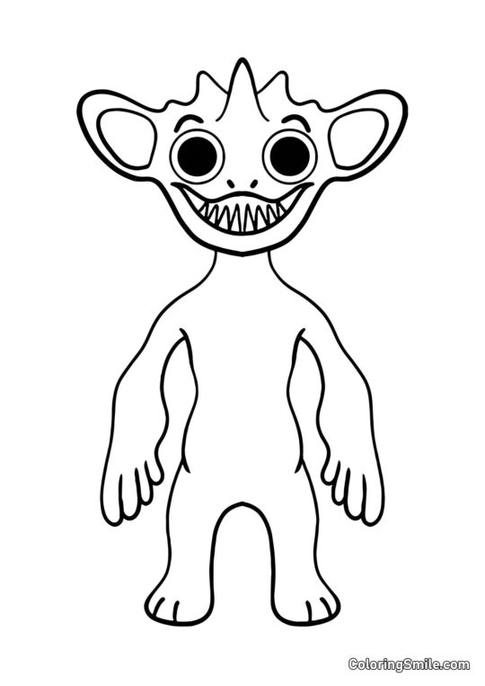 Uśmiechnięta Miley z przedszkola Banban - Kolorowanka