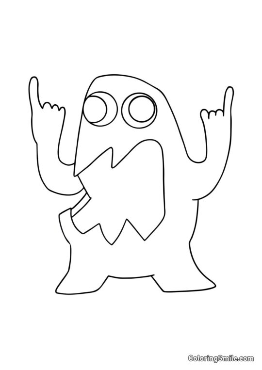 Śmierdzący Joel z przedszkola Banban - Kolorowanka