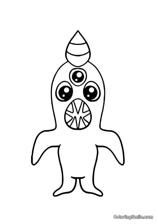 Kawaii Nabnab z przedszkola Banban - Kolorowanka