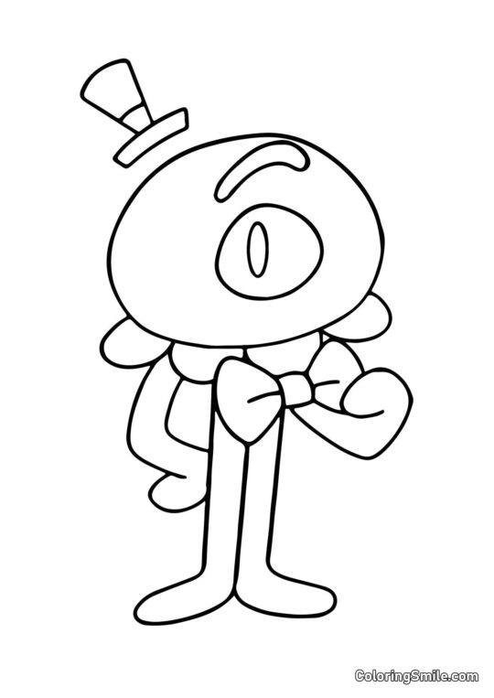 Stinger Flynn w kostiumie - Kolorowanka