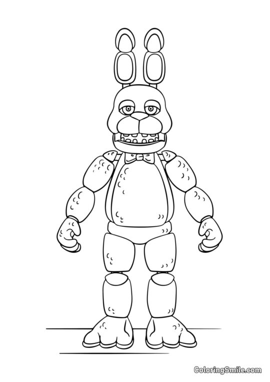 Animatroniczny Bonnie - Kolorowanka
