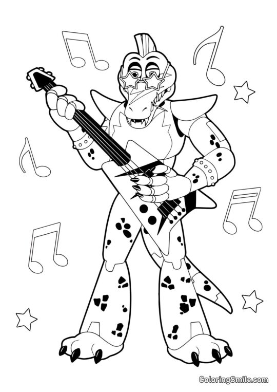 Animatroniczny Monty - Kolorowanka