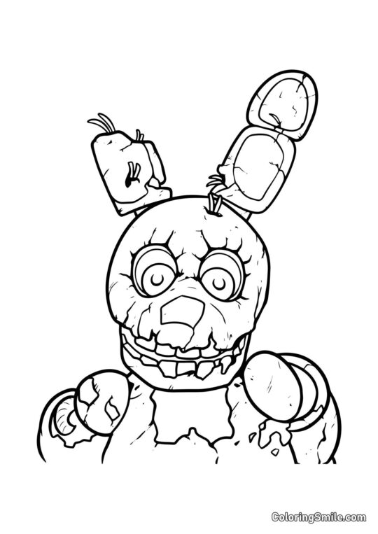 Springtrap z FNAF - Kolorowanka