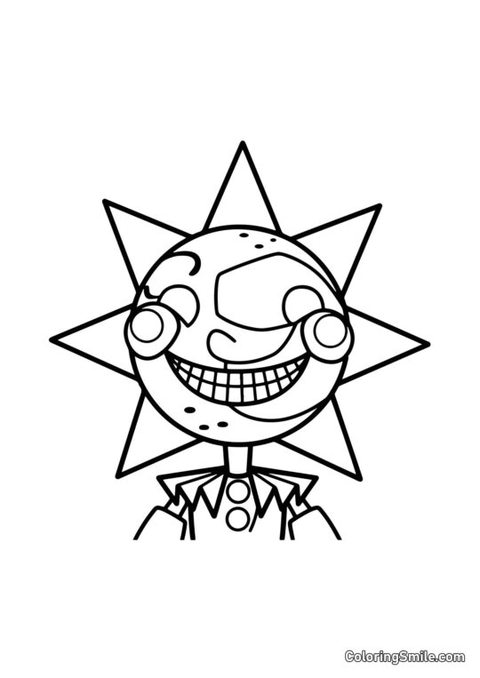 Sundrop z FNAF - Kolorowanka