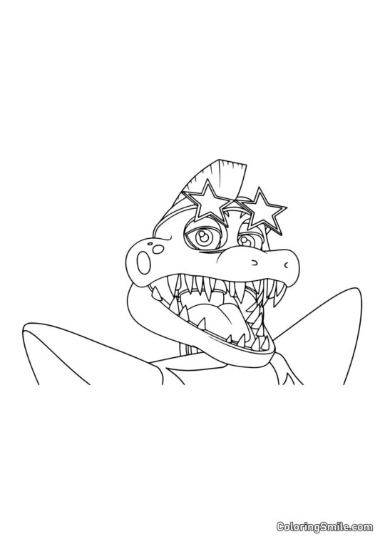 Aligator Montgomery Gator - Kolorowanka