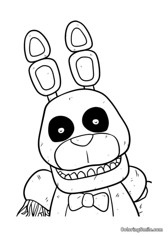 Fantomowy Bonnie z FNAF - Kolorowanka