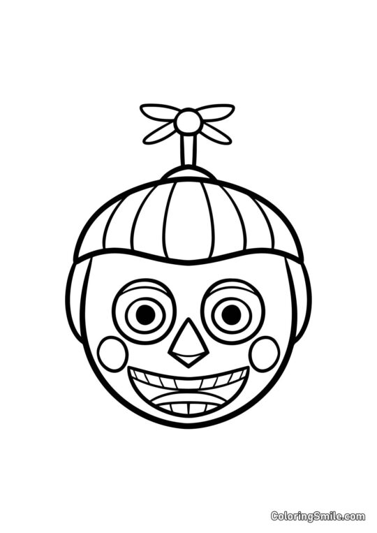 Portret Chłopca Balonowego - Kolorowanka