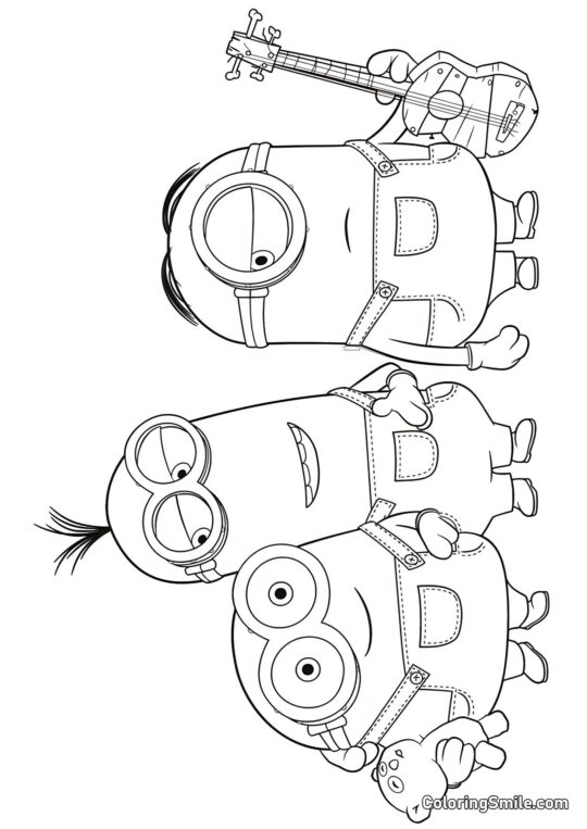 Kevin, Stuart i Bob - Kolorowanka