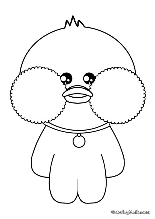 Lalafanfan Kaczka z medalionem - Kolorowanka