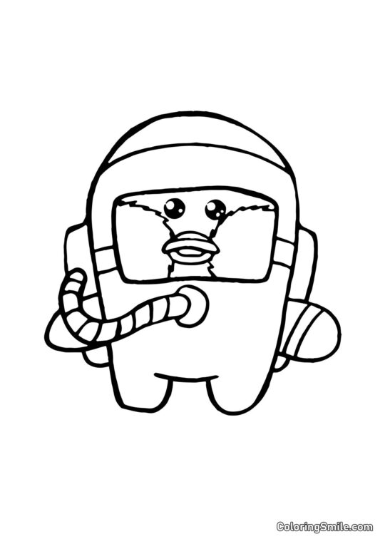 Lalafanfan astronauta - Kolorowanka