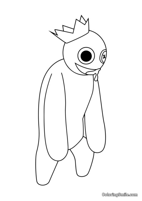 Niebieski w poszukiwaniu gracza Niebieski w poszukiwaniu gracza - Kolorowanka