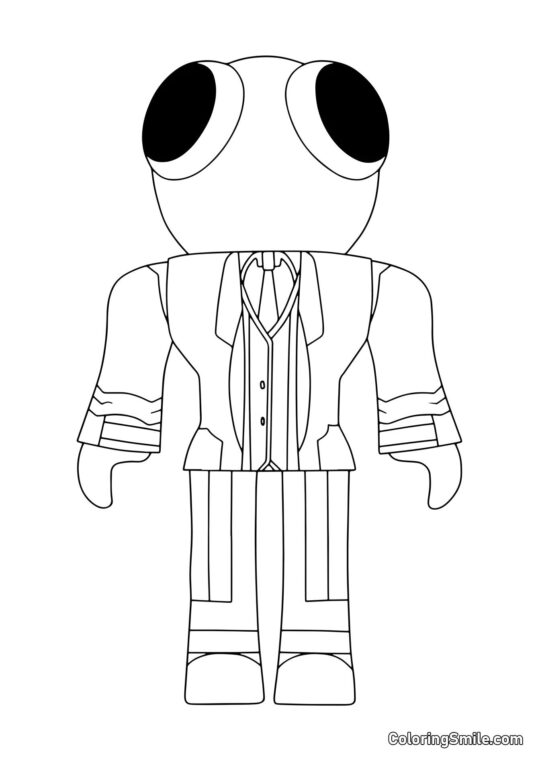 Czerwony z Rainbow Friends Czerwony z Rainbow Friends - Kolorowanka