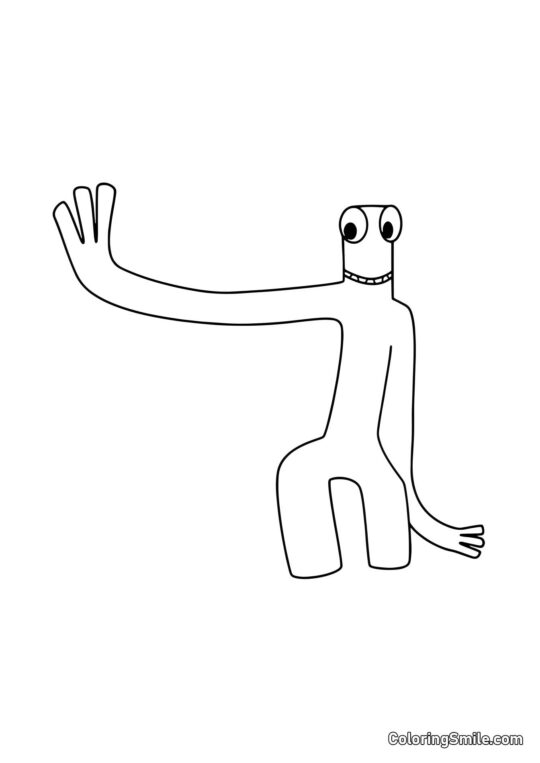 Zielony wita Zielony wita - Kolorowanka