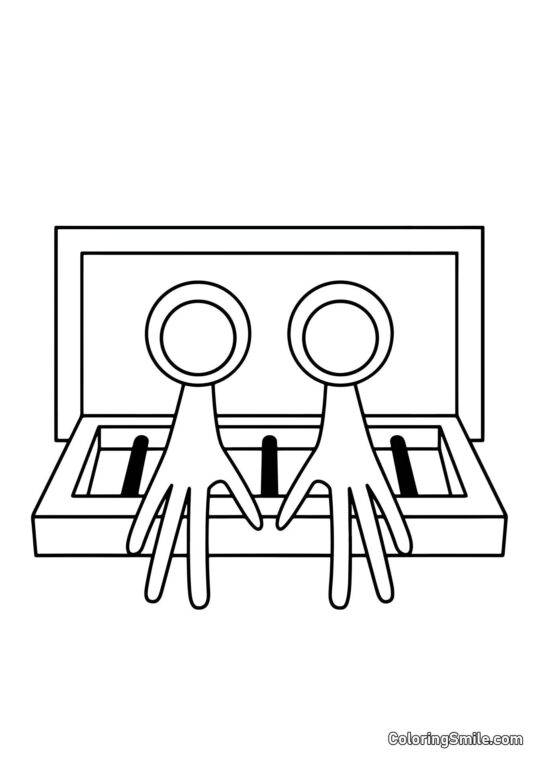 Fioletowy siedzący w wentylacji Fioletowy siedzący w wentylacji - Kolorowanka