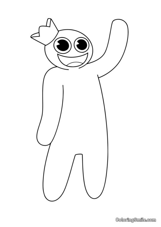 Niebieski macha Niebieski macha - Kolorowanka