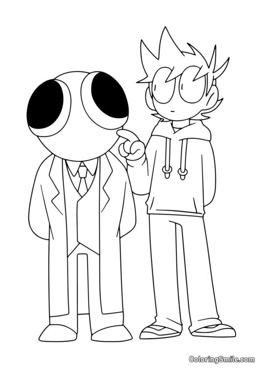 Czerwony i gracz Czerwony i gracz - Kolorowanka