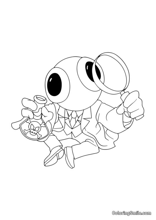 Tęcza z trucizną i powiększeniem Tęcza z trucizną i powiększeniem - Kolorowanka