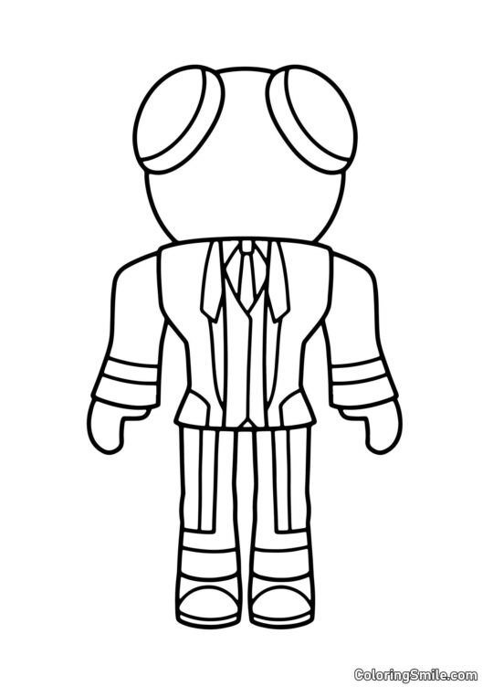 Czerwony w kostiumie Czerwony w kostiumie - Kolorowanka