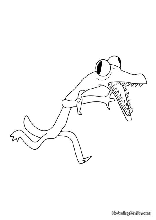 Pomarańczowy biegnie Pomarańczowy biegnie - Kolorowanka