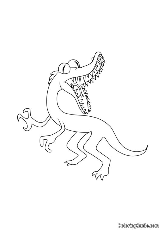 Szalejący Pomarańczowy z Rainbow Friends Szalejący Pomarańczowy z Rainbow Friends - Kolorowanka