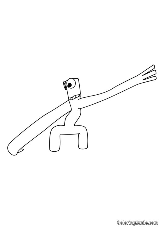 Zielony rozciąga się Zielony rozciąga się - Kolorowanka