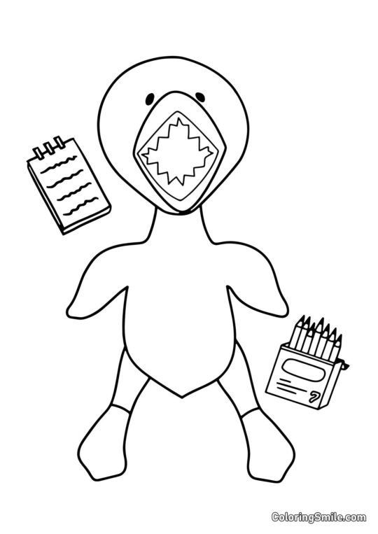 Sprytny Żółty przyjaciel Sprytny Żółty przyjaciel - Kolorowanka