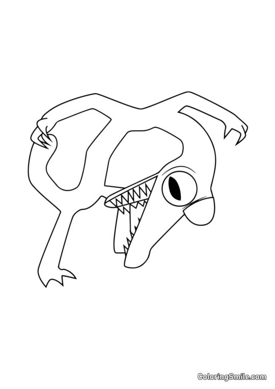 Pomarańczowy nachyla się Pomarańczowy nachyla się - Kolorowanka