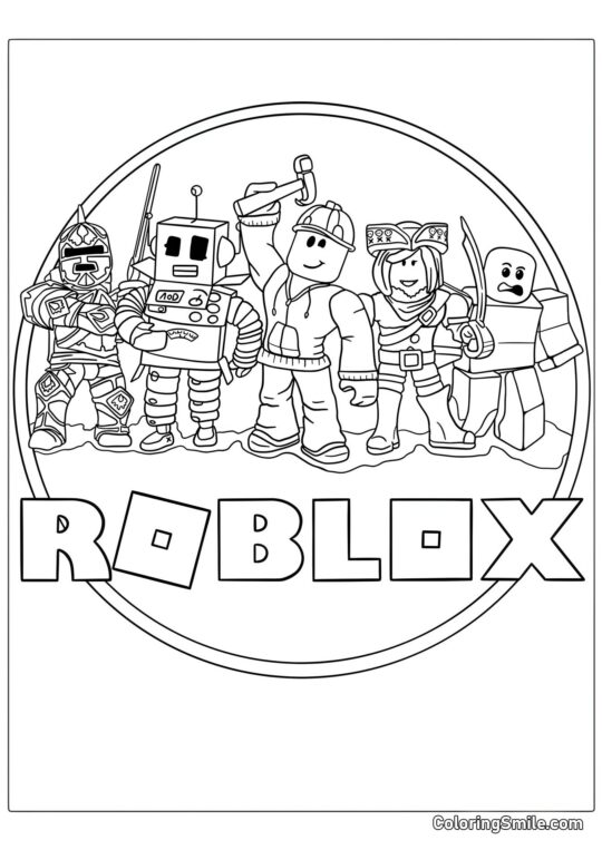 Logo Roblox Logo Roblox - Kolorowanka