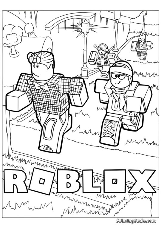 Bieganie w Roblox Bieganie w Roblox - Kolorowanka