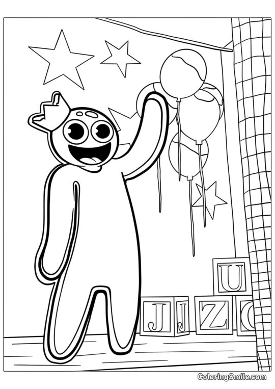 Tęcza z Roblox Tęcza z Roblox - Kolorowanka