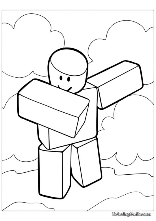 Dabujący Roblox Dabujący Roblox - Kolorowanka