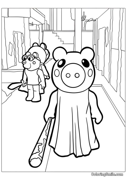 Roblox Prosiaczek Roblox Prosiaczek - Kolorowanka