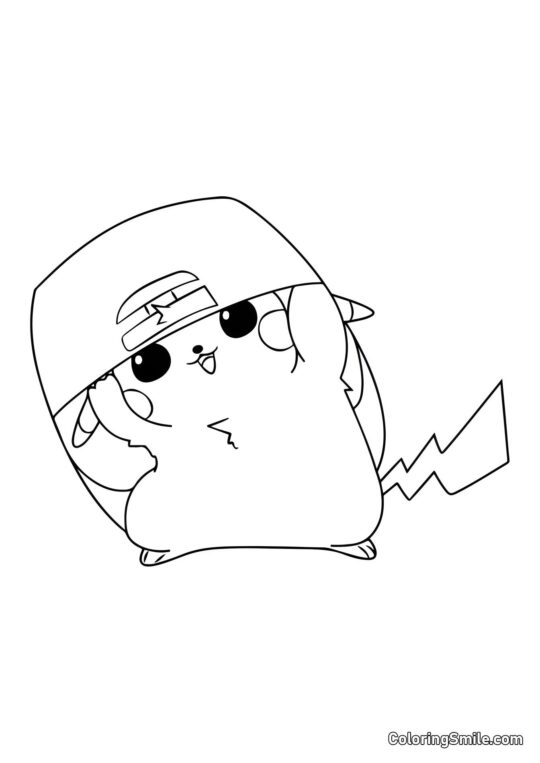 Pikachu Raper - Kolorowanka