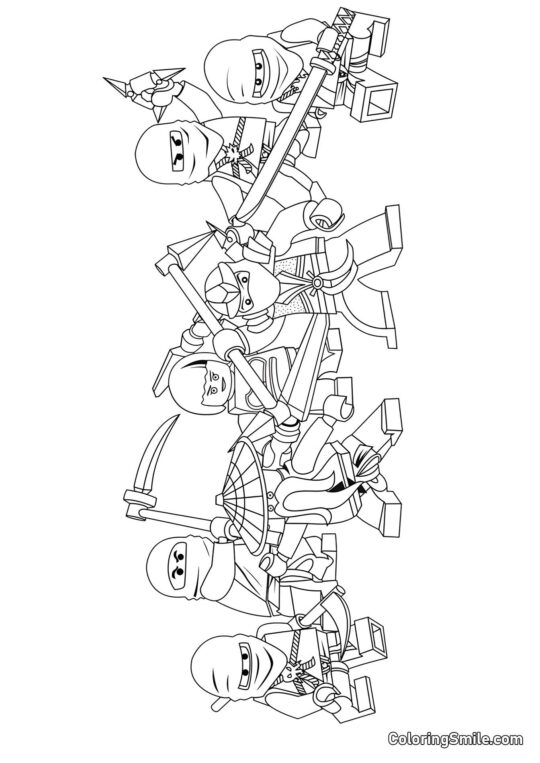 Wszyscy Ninjago Wszyscy Ninjago - Kolorowanka