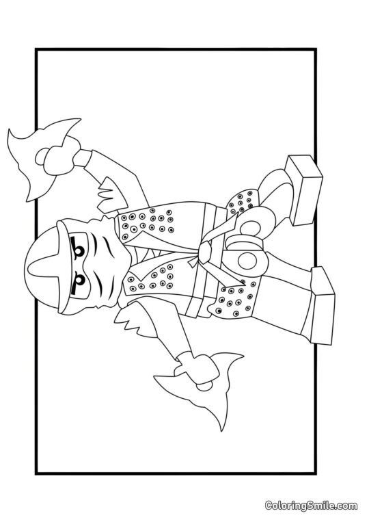 Zielony Ninja Zielony Ninja - Kolorowanka