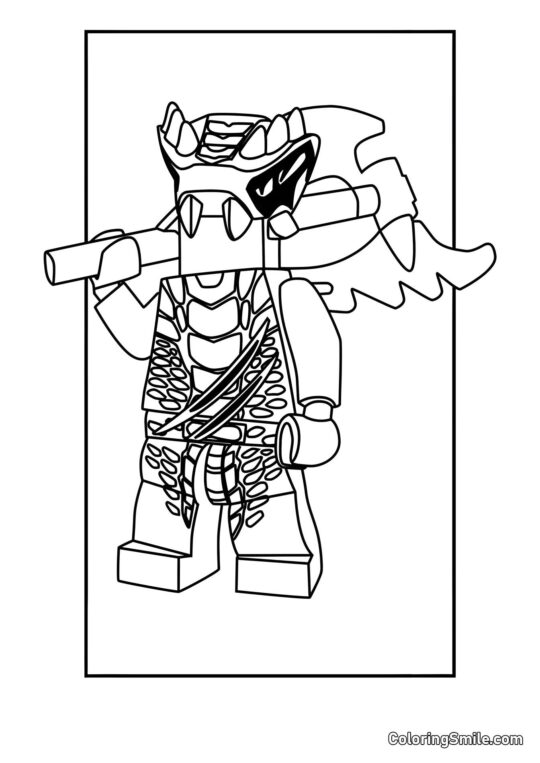 Wojownik Lizaru Wojownik Lizaru - Kolorowanka