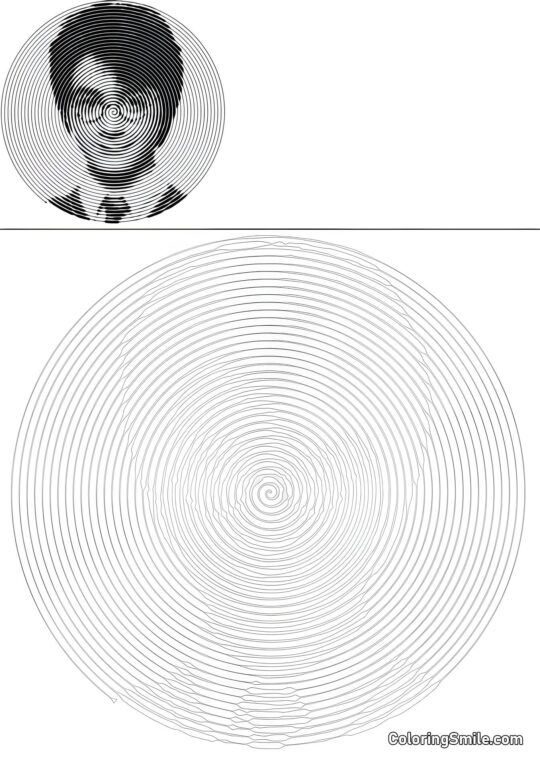 Spiralny Harry Potter - Kolorowanka