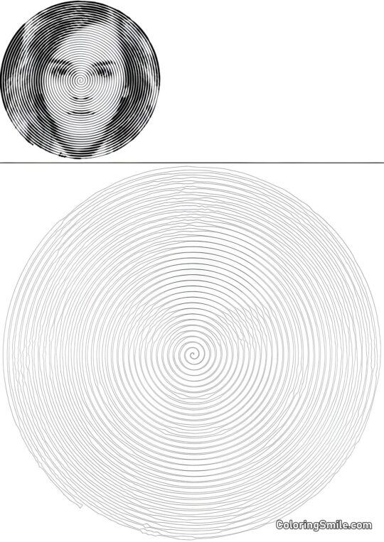 Spiralna Hermione Granger - Kolorowanka