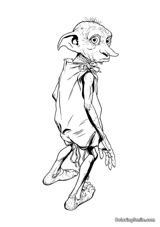 Dobby, elf domowy - Kolorowanka