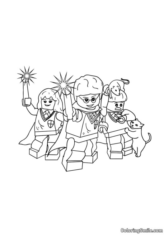 LEGO Harry, Hermione i Ron - Kolorowanka