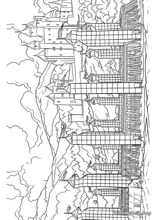 Stadion Quidditcha - Kolorowanka