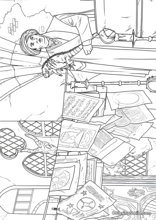 Profesor Quirinus Quirrell - Kolorowanka