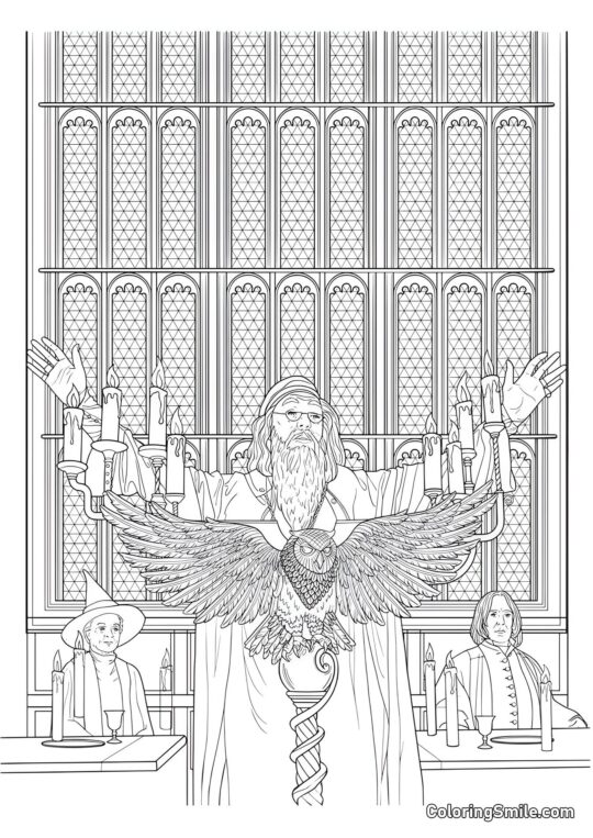 Albus Dumbledore, Minerva McGonagall i Severus Snape - Kolorowanka