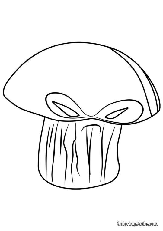 Grzyb Doom z Roślin kontra Zombiaki - Kolorowanka