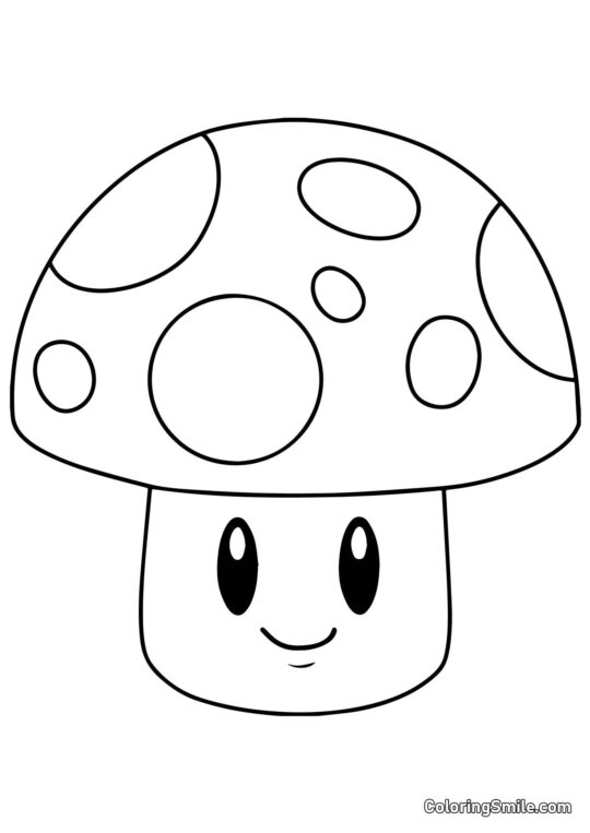 Grzyb Słoneczny z Roślin kontra Zombiaki - Kolorowanka