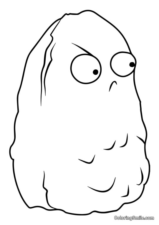 Wysoki Orzech z Roślin kontra Zombiaki - Kolorowanka