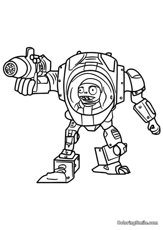 Zombie Z-Mech - Kolorowanka