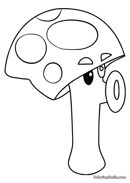 Zombie Strachuszka z Roślin kontra Zombiaki - Kolorowanka