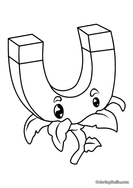 Złoty Magnes z Roślin kontra Zombiaki - Kolorowanka