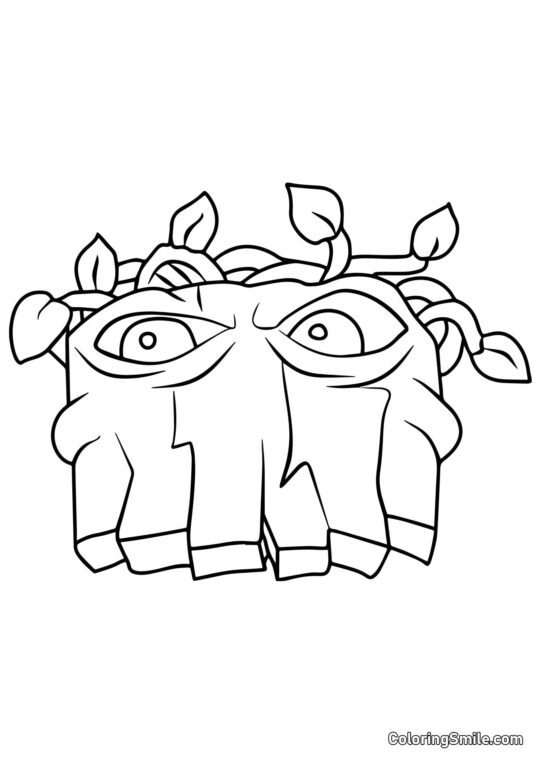 Grabarz z Roślin kontra Zombiaki - Kolorowanka